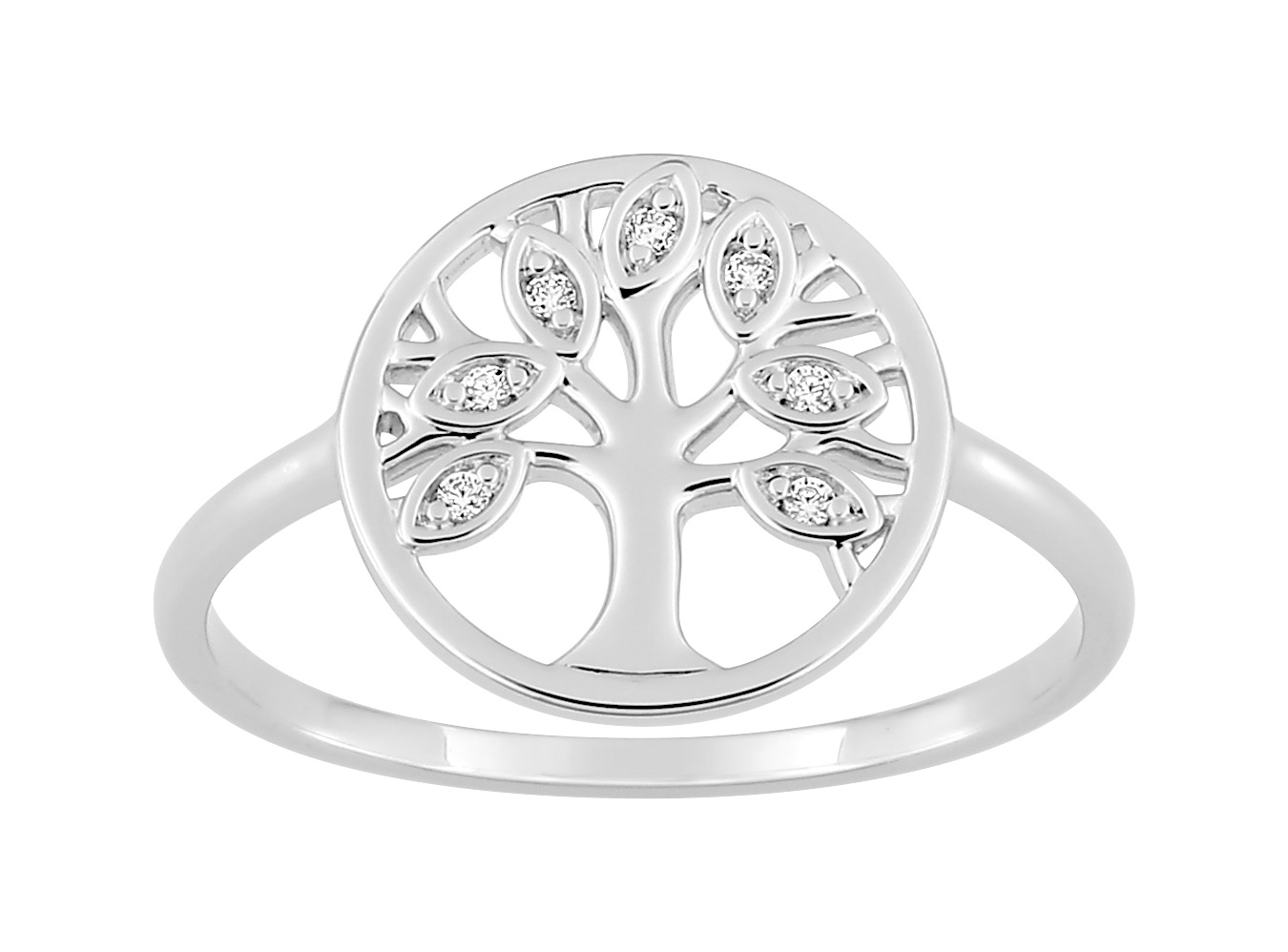 Bague Oxydes de Zirconium Argent 925/1000