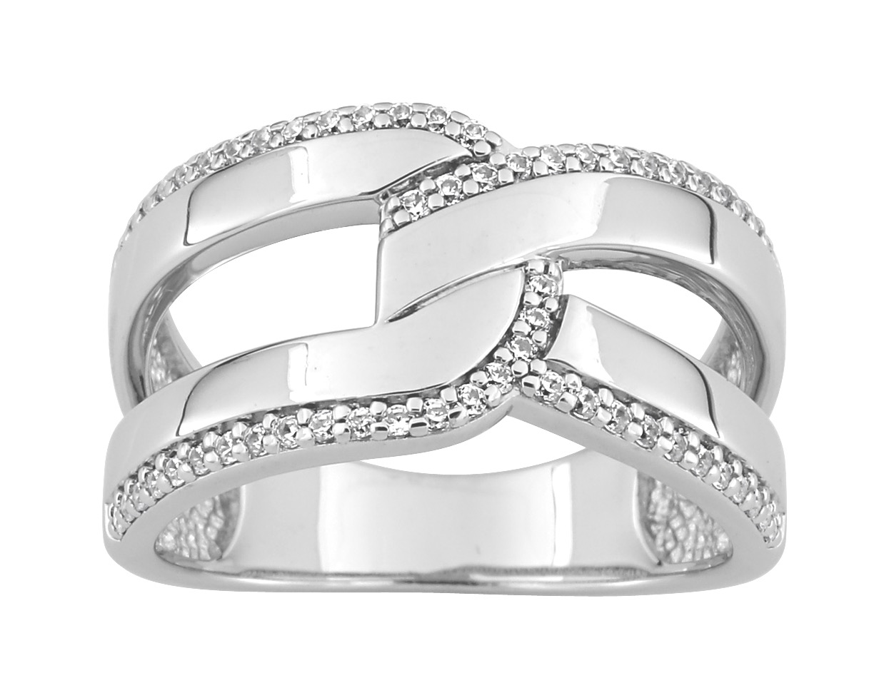 Bague Oxydes de Zirconium Argent 925/1000