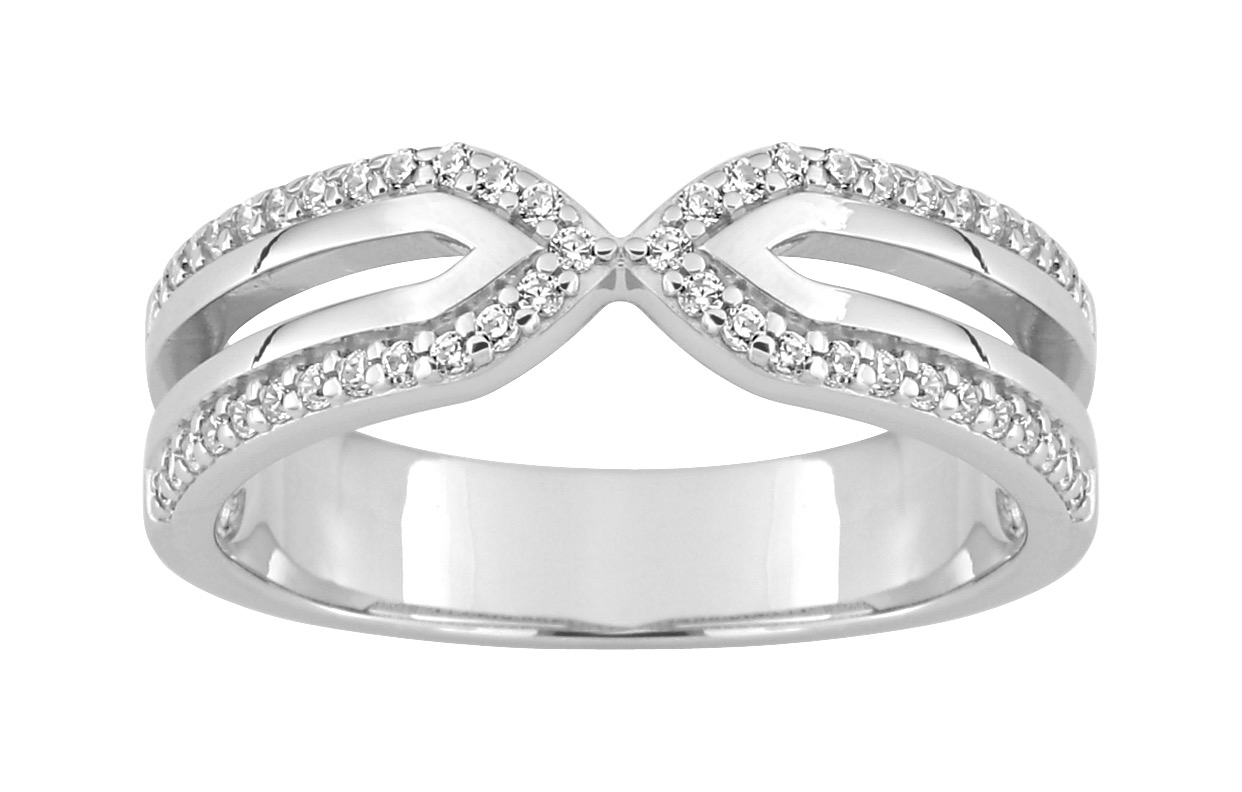 Bague Oxydes de Zirconium Argent 925/1000
