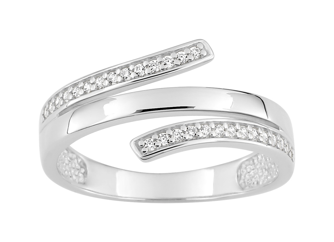 Bague Oxydes de Zirconium Argent 925/1000