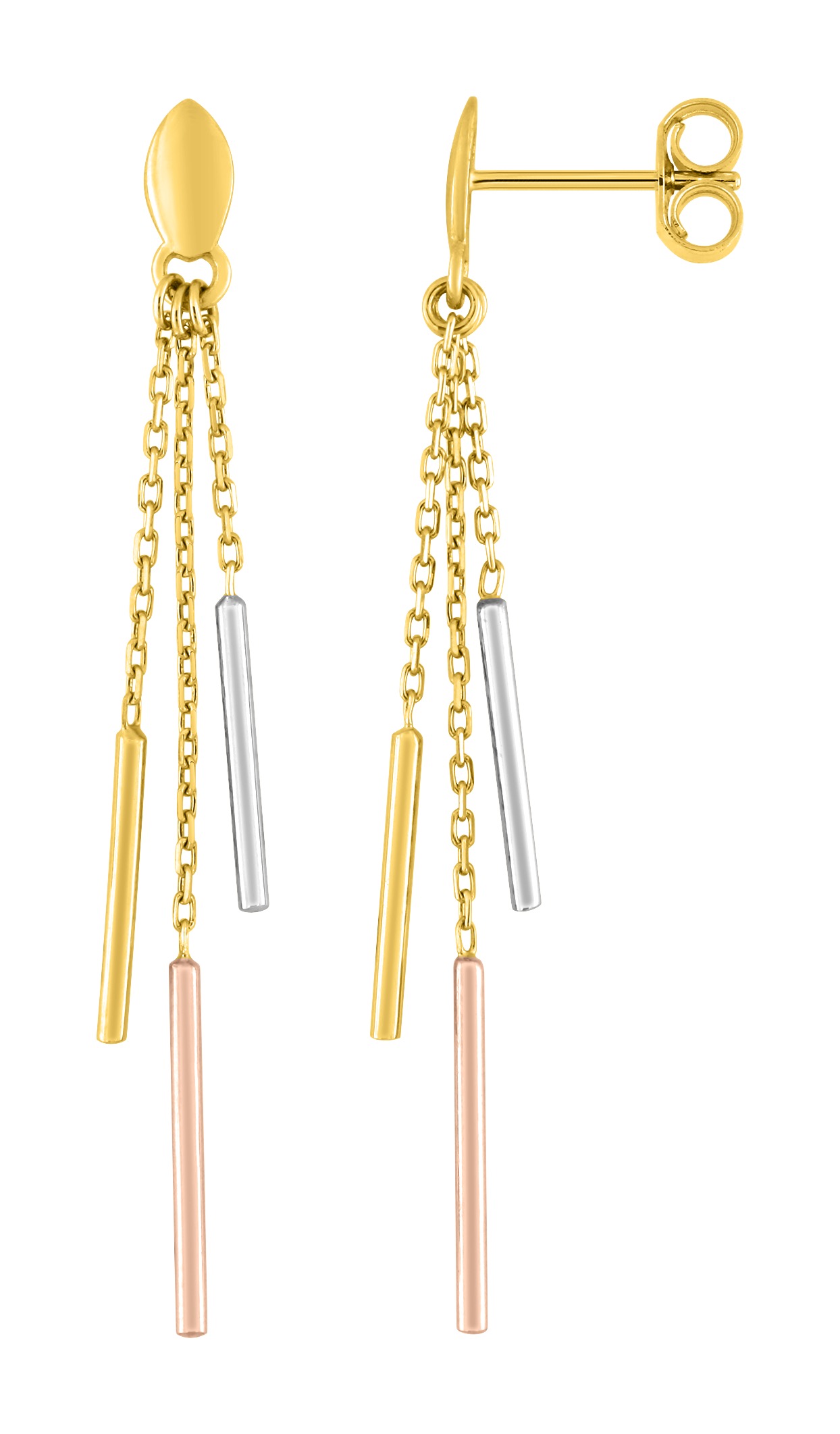 Boucles d\'oreilles Pendantes en Or 18 Carats