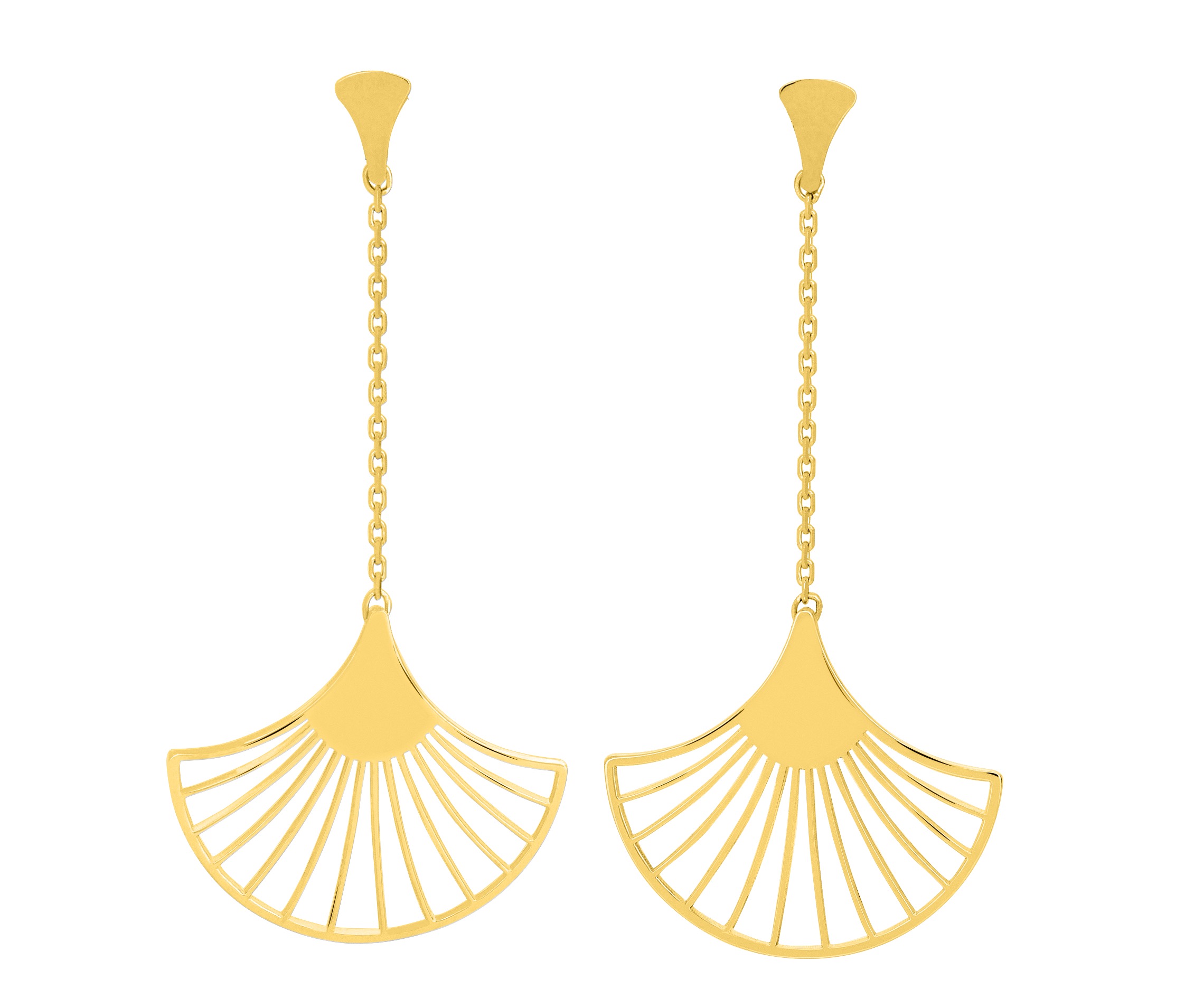 Boucles d\'oreilles Pendantes en Or 18 Carats