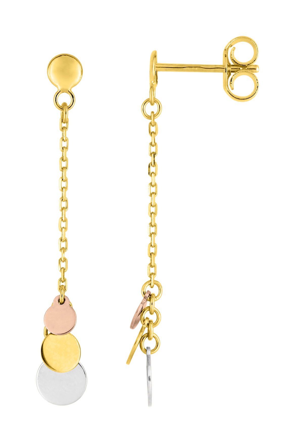 Boucles d\'oreilles Pendantes en Or 18 Carats