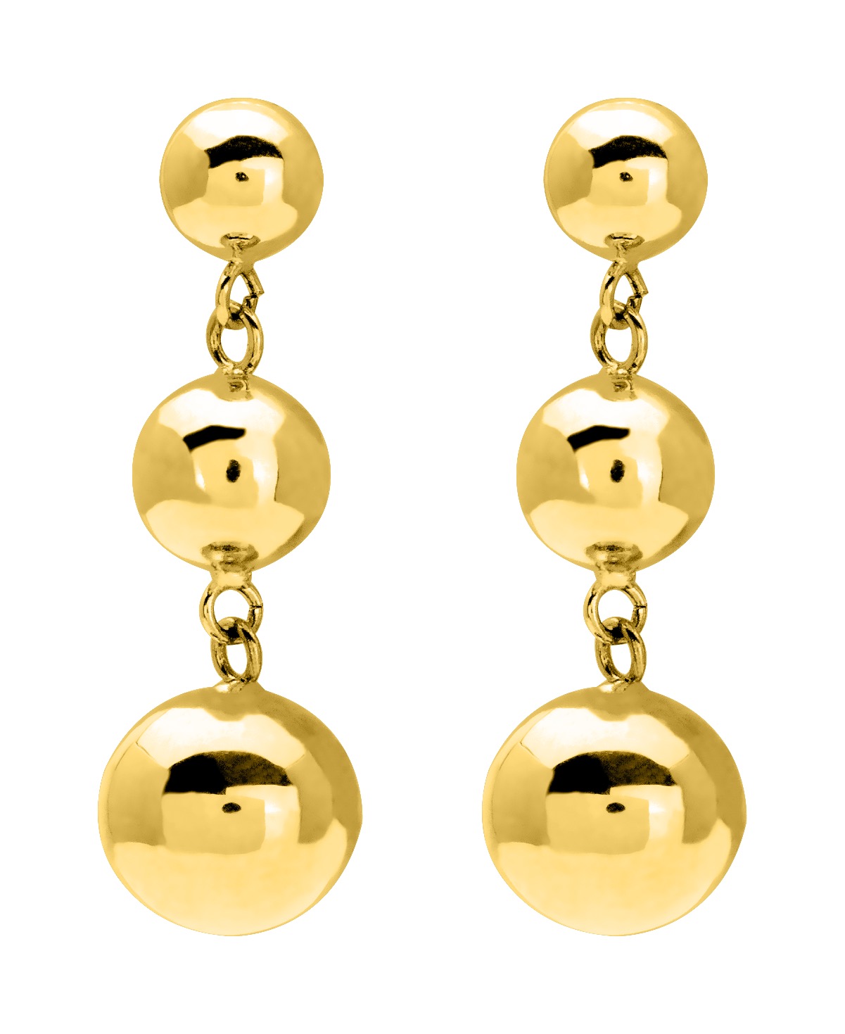 Boucles d\'oreilles Pendantes en Or 18 Carats