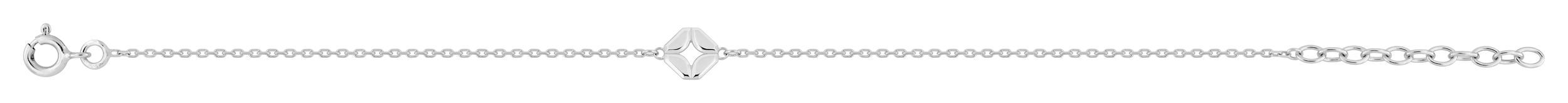 Bracelet en Argent & Rhodium