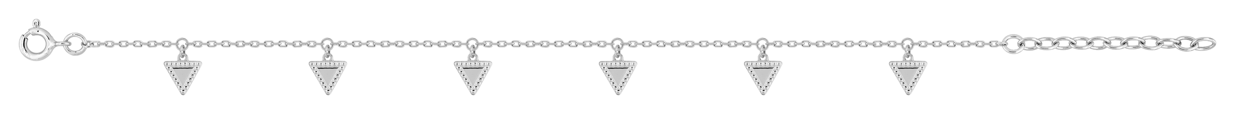 Bracelet en Argent & Rhodium
