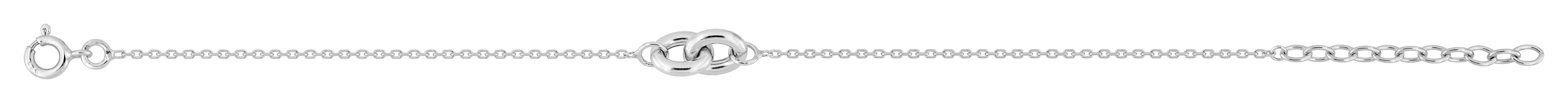 Bracelet en Argent & Rhodium