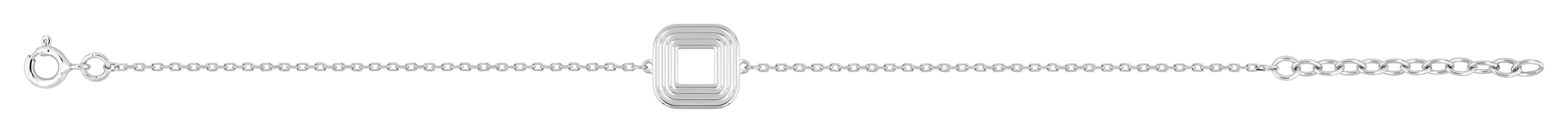 Bracelet en Argent & Rhodium