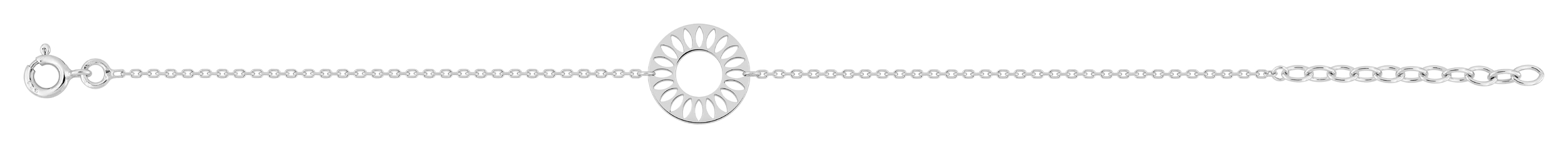 Bracelet en Argent & Rhodium
