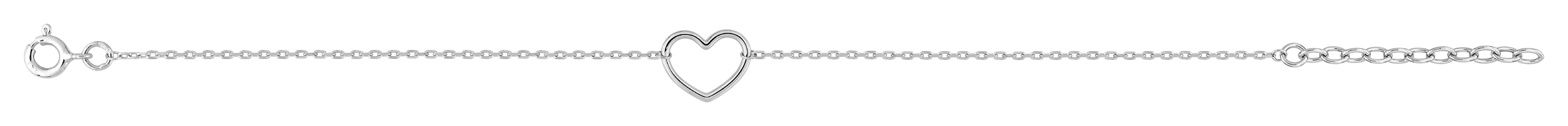 Bracelet en Argent & Rhodium