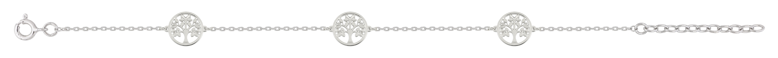 Bracelet en Argent & Rhodium