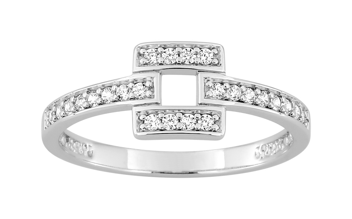 Bague Oxydes de Zirconium Argent 925/1000