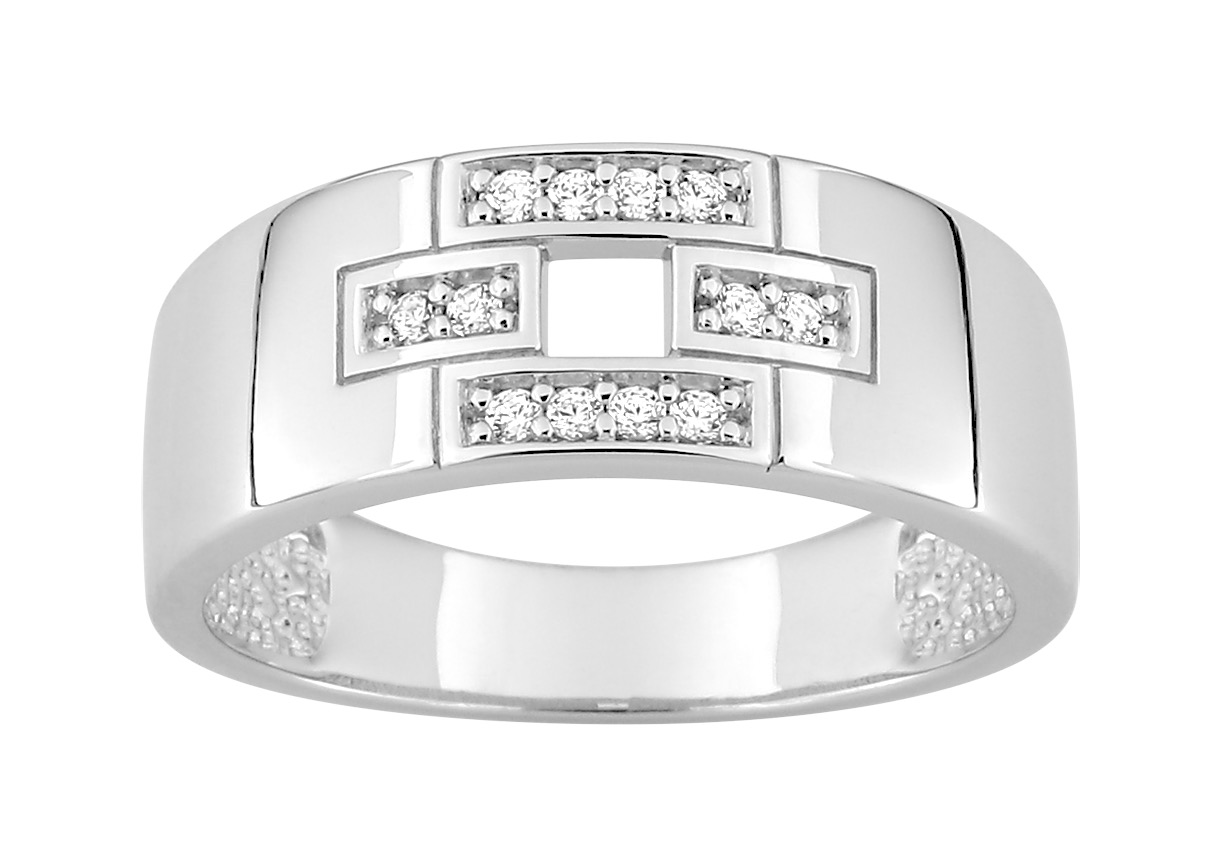 Bague Oxydes de Zirconium Argent 925/1000