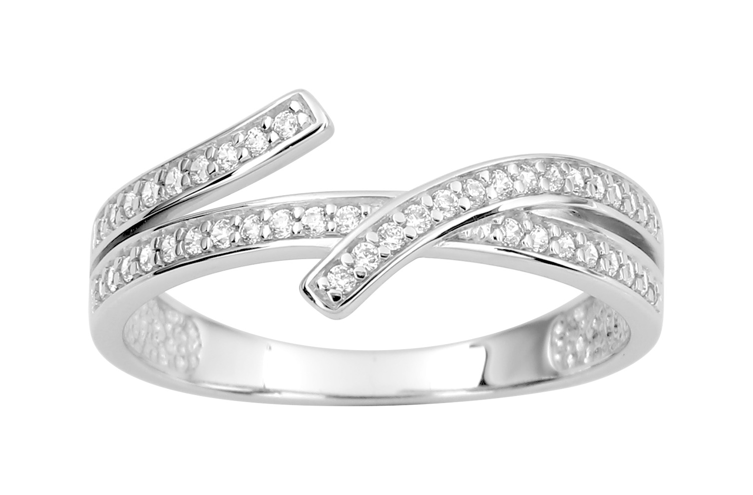 Bague Oxydes de Zirconium Argent 925/1000