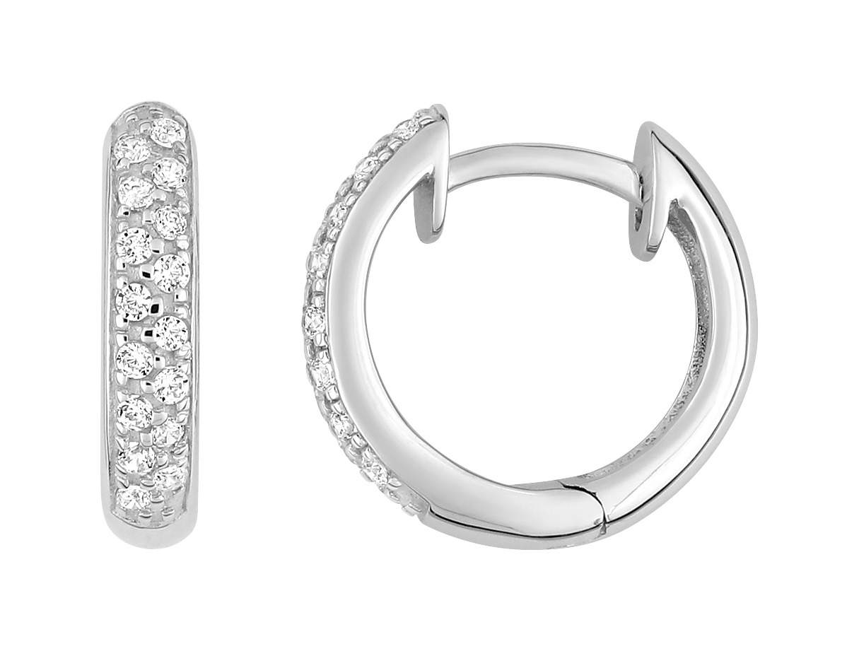 Boucles d\'oreilles Diamant 0.19ct G/H P1 Or 18 Carats