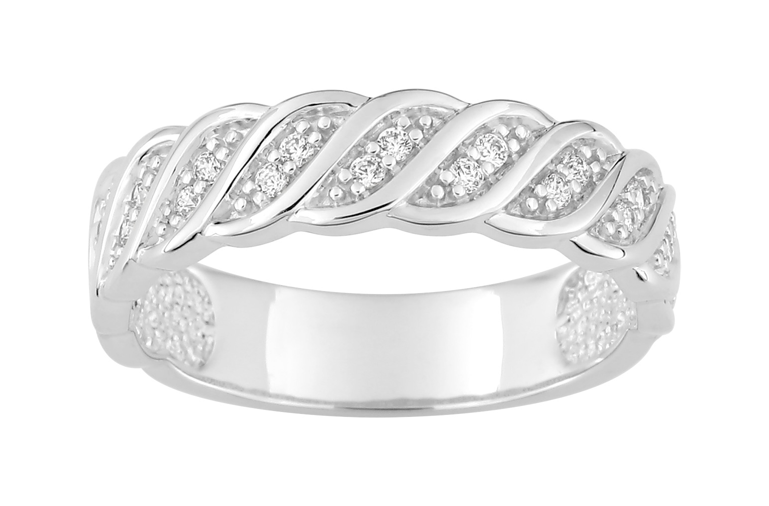 Bague Oxydes de Zirconium Argent 925/1000