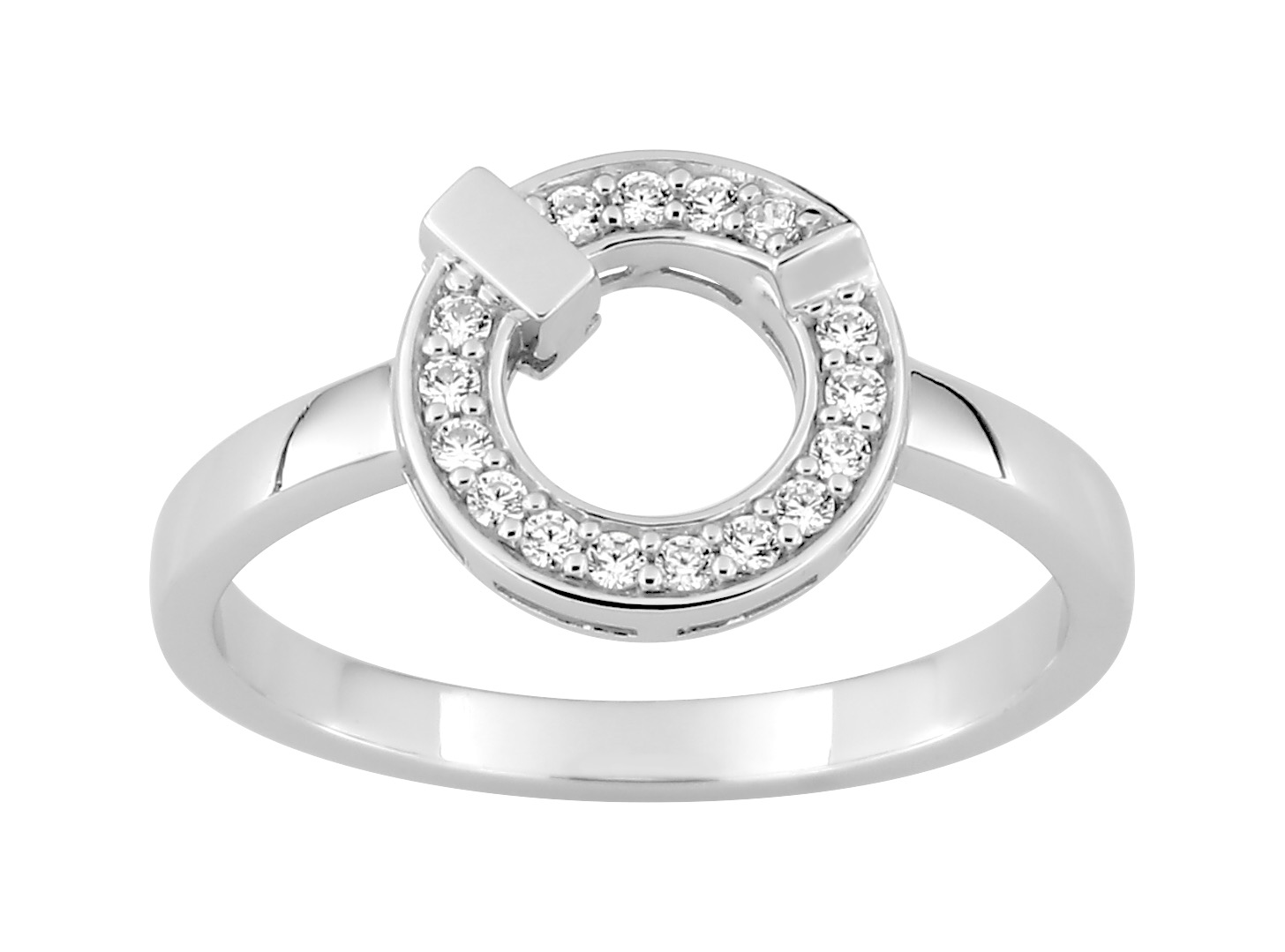 Bague Oxydes de Zirconium Argent 925/1000