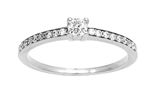 Bague Oxydes de Zirconium Argent 925/1000