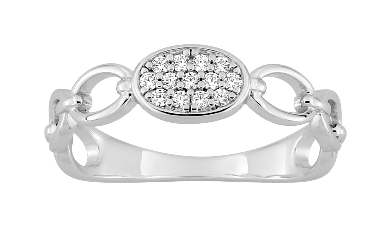 Bague Oxydes de Zirconium Argent 925/1000