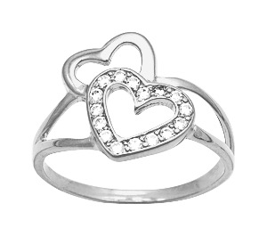 Bague Oxydes de Zirconium Argent 925/1000