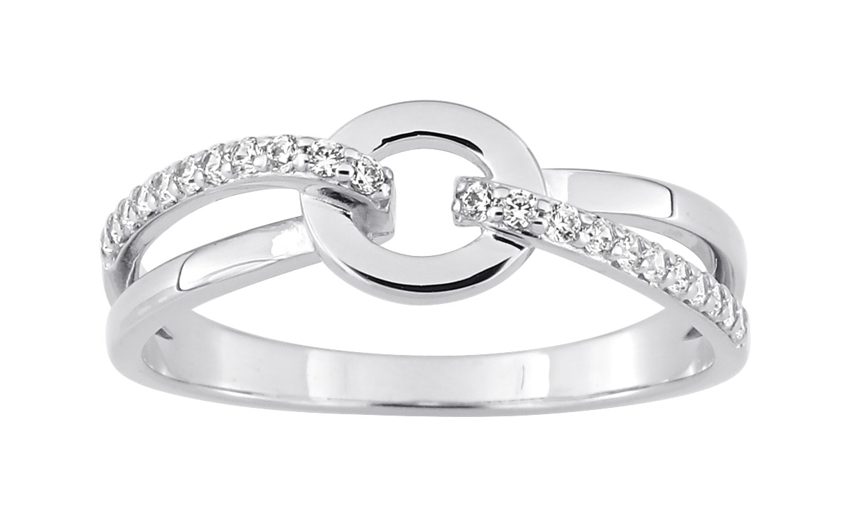 Bague Oxydes de Zirconium Argent 925/1000