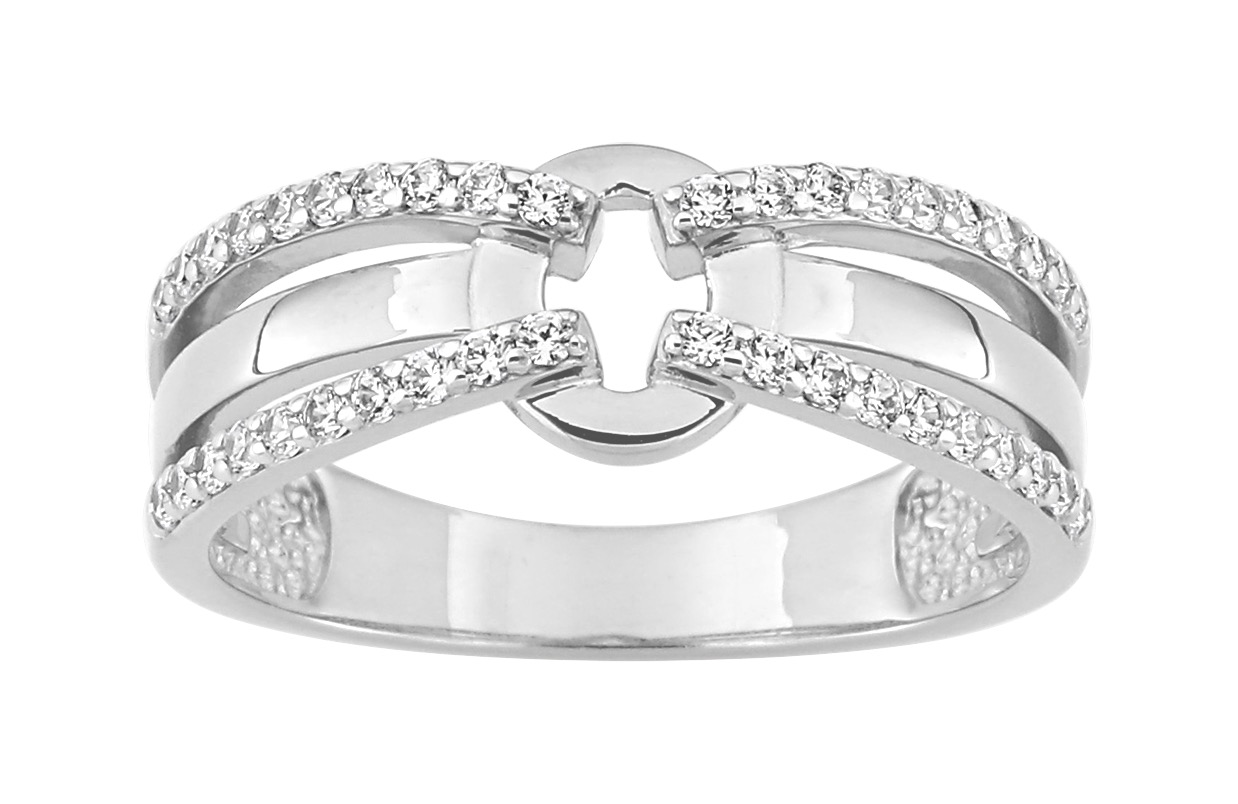 Bague Oxydes de Zirconium Argent 925/1000