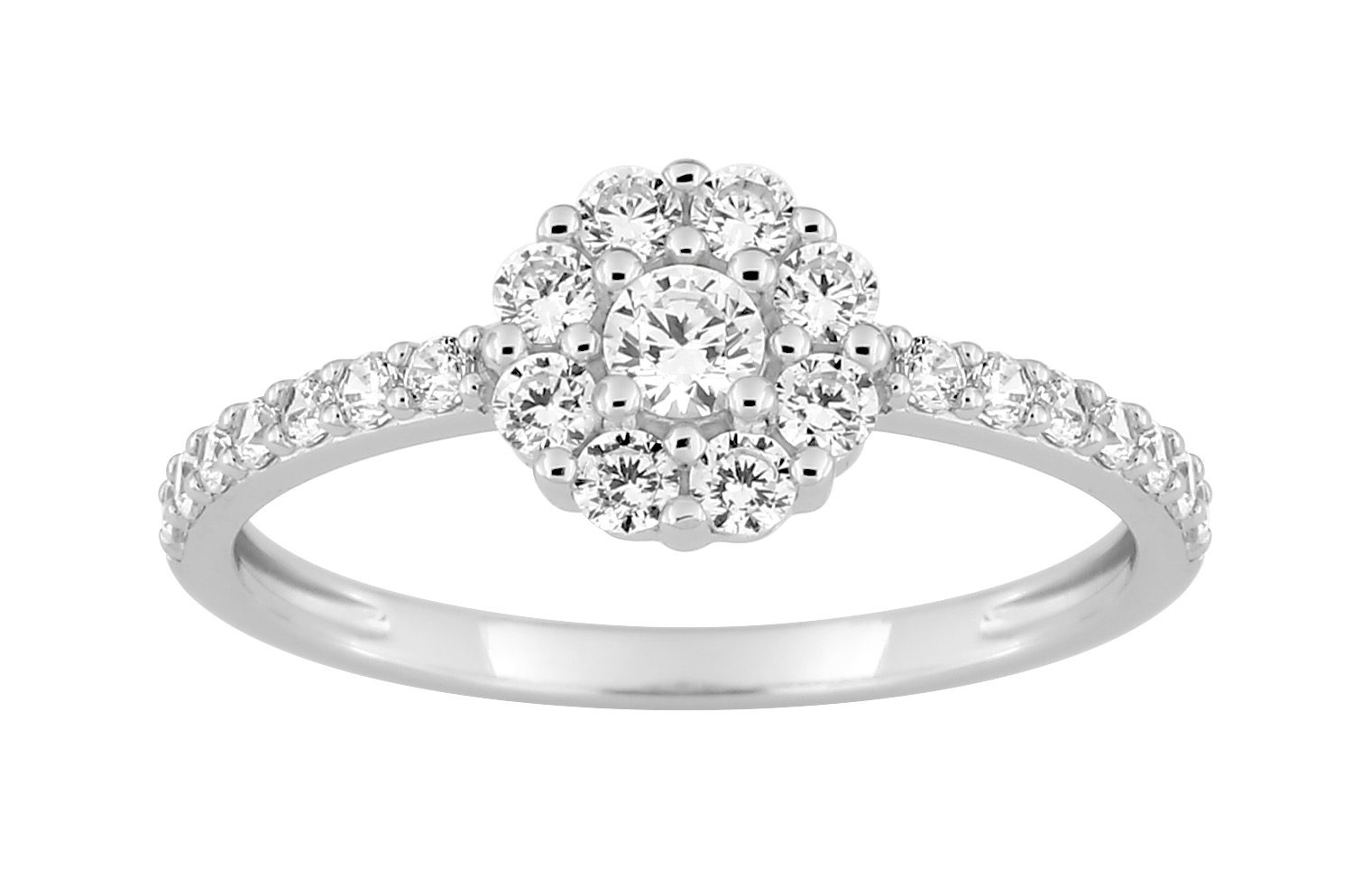 Bague Oxydes de Zirconium Argent 925/1000