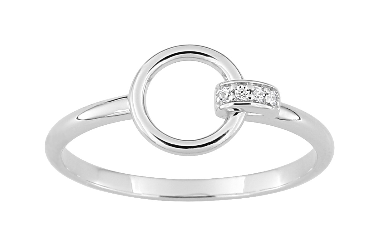 Bague Oxydes de Zirconium Argent 925/1000