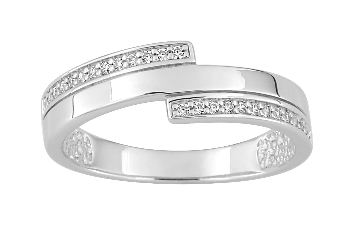 Bague Oxydes de Zirconium Argent 925/1000