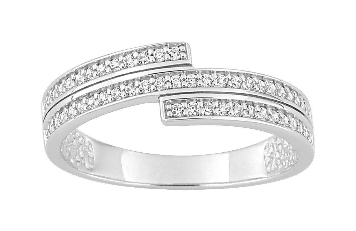 Bague Oxydes de Zirconium Argent 925/1000