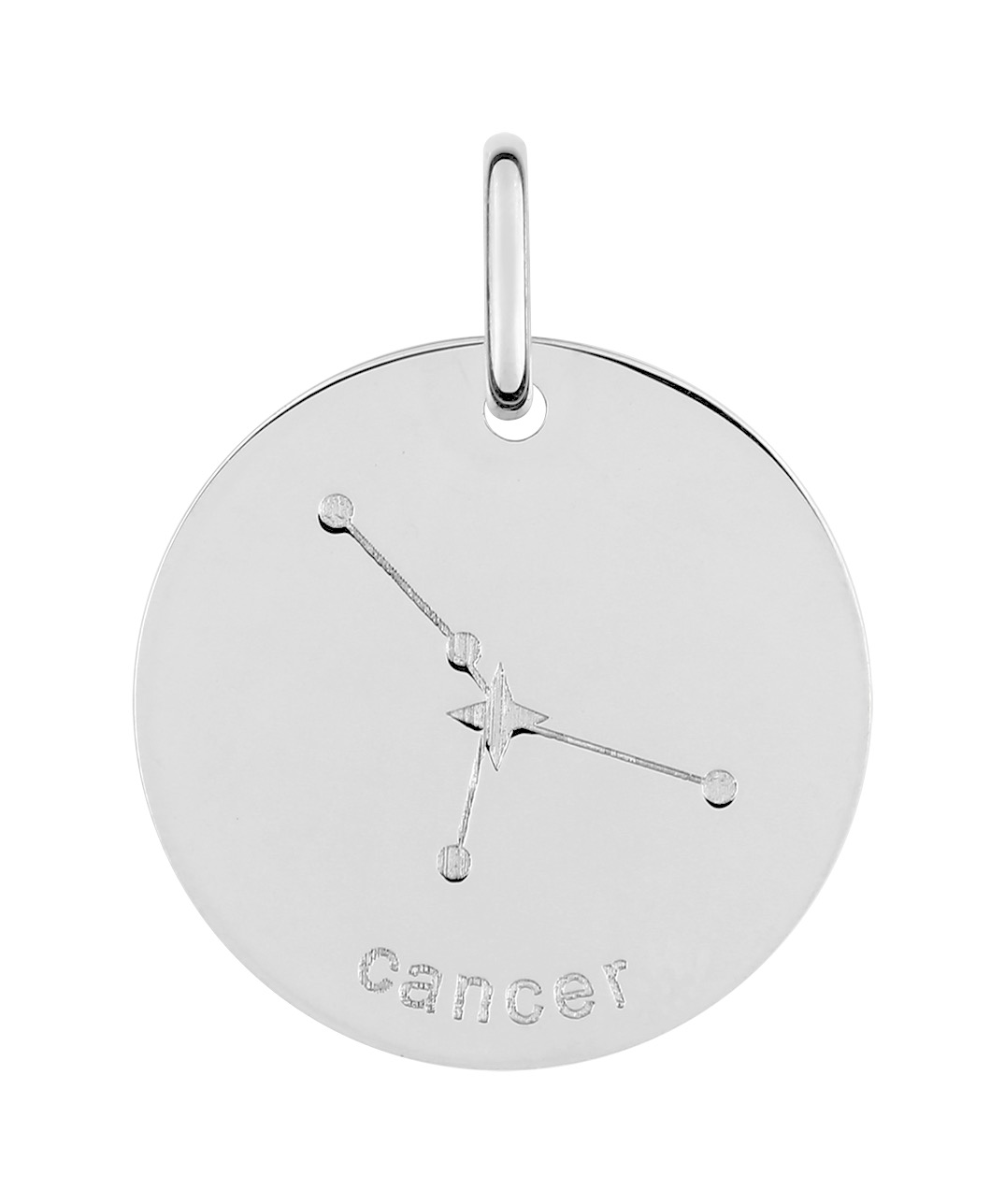 Pendentif Zodiaque Cancer Argent 925/1000 rhodié