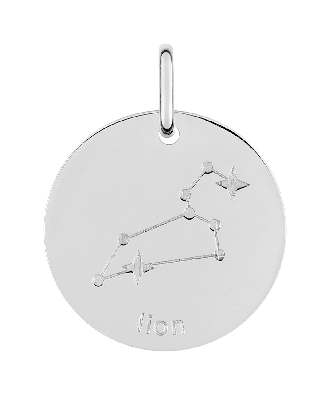 Pendentif Zodiaque Lion Argent 925/1000 rhodié