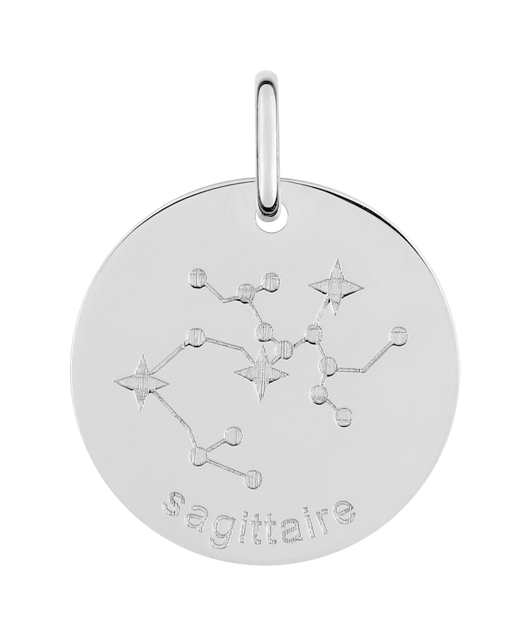 Pendentif Zodiaque Sagittaire Argent 925/1000 rhodié