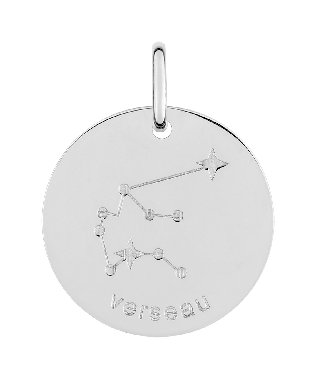 Pendentif Zodiaque Verseau Argent 925/1000 rhodié