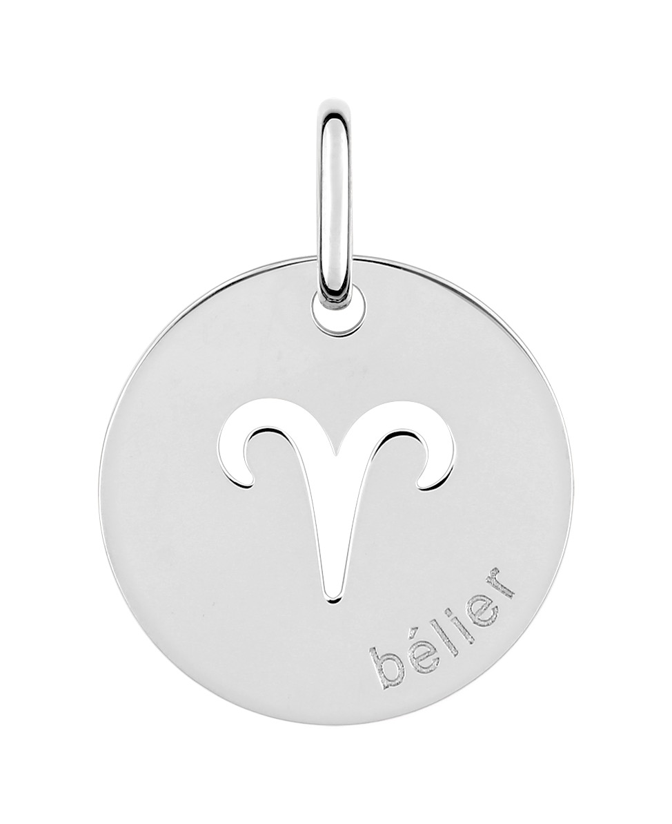 Pendentif Zodiaque Bélier 925/1000 rhodié
