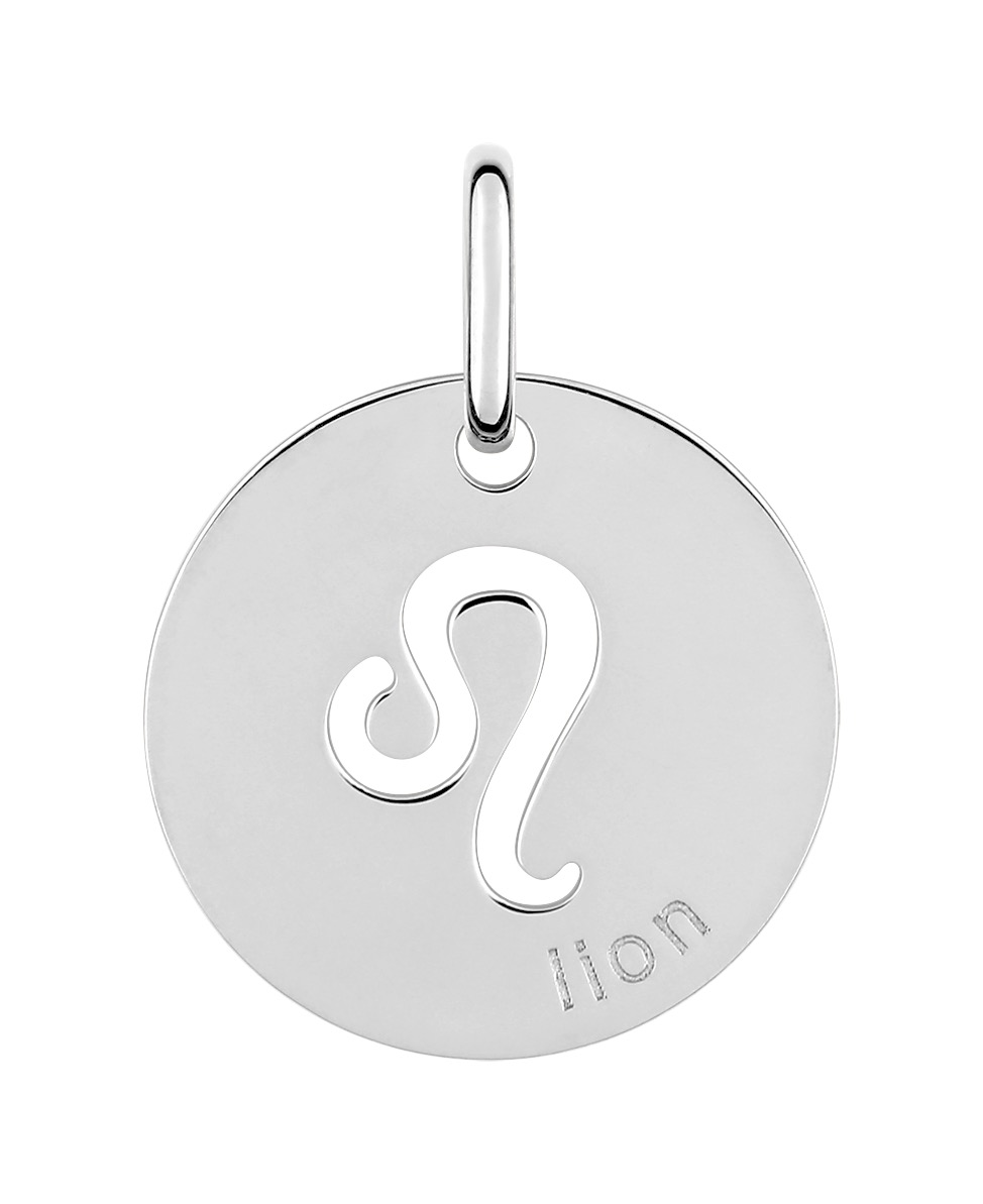 Pendentif Zodiaque Lion Argent 925/1000 rhodié