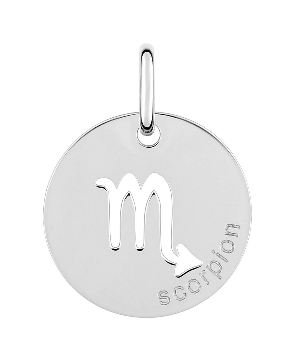 Pendentif Zodiaque Scorpion Argent 925/1000 rhodié