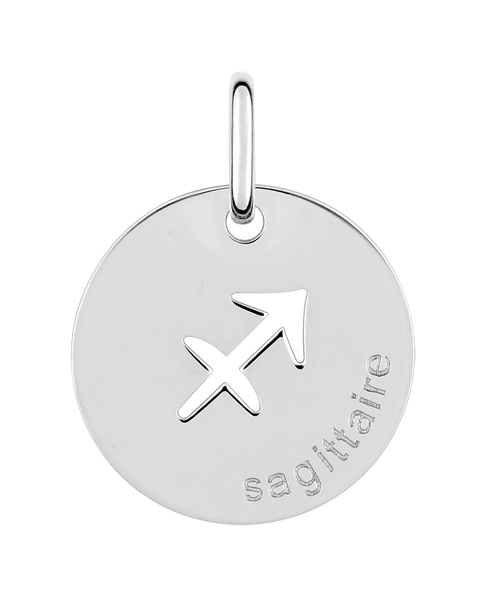 Pendentif Zodiaque Sagittaire Argent 925/1000 rhodié