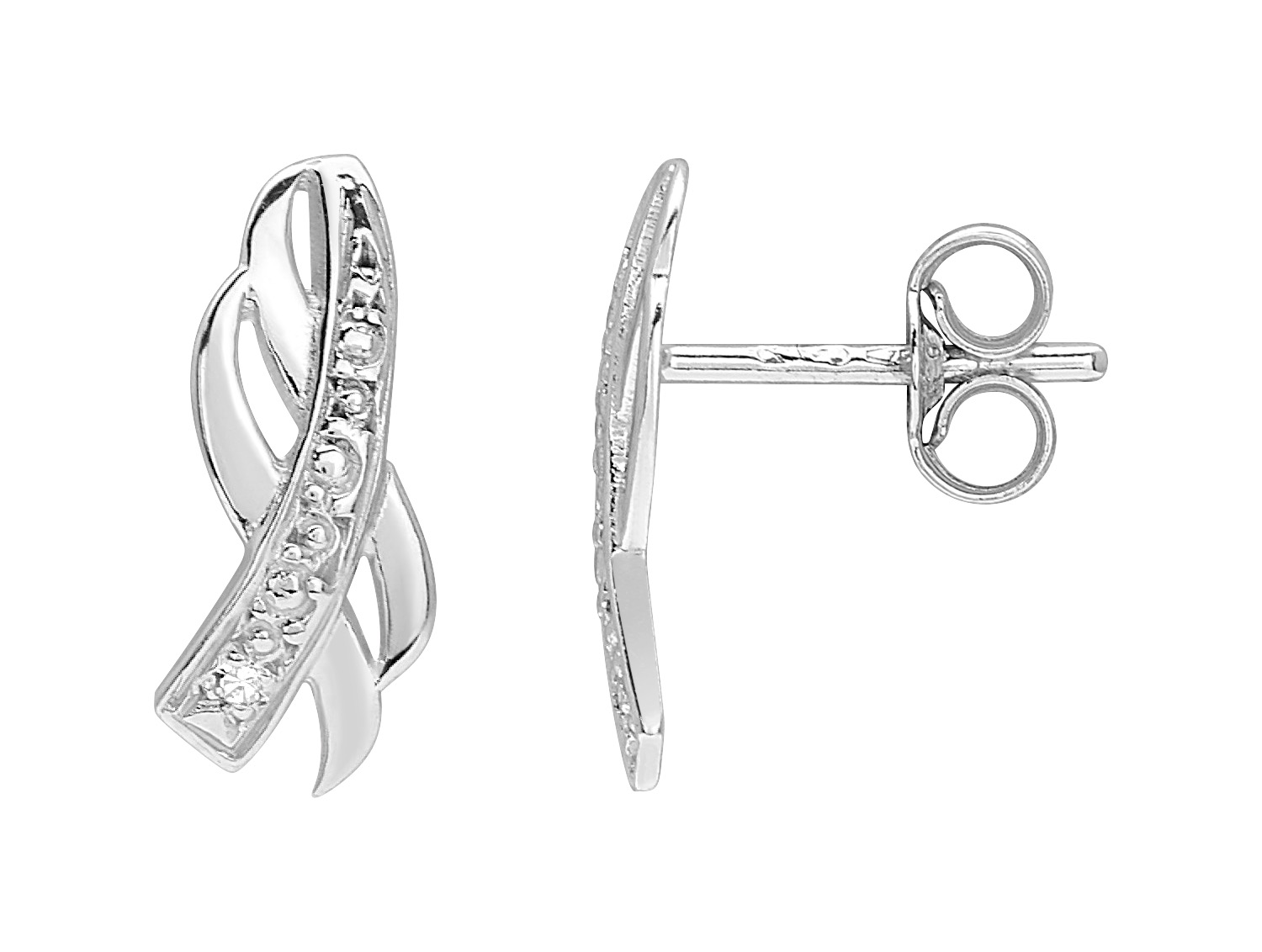 Boucles d\'oreilles Diamant 0.01ct H/SI GH-P1 Or 18 Carats
