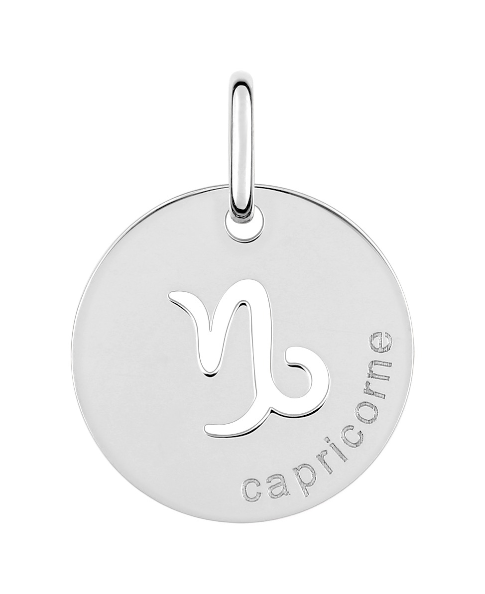 Pendentif Zodiaque Capricorne Argent 925/1000 rhodié