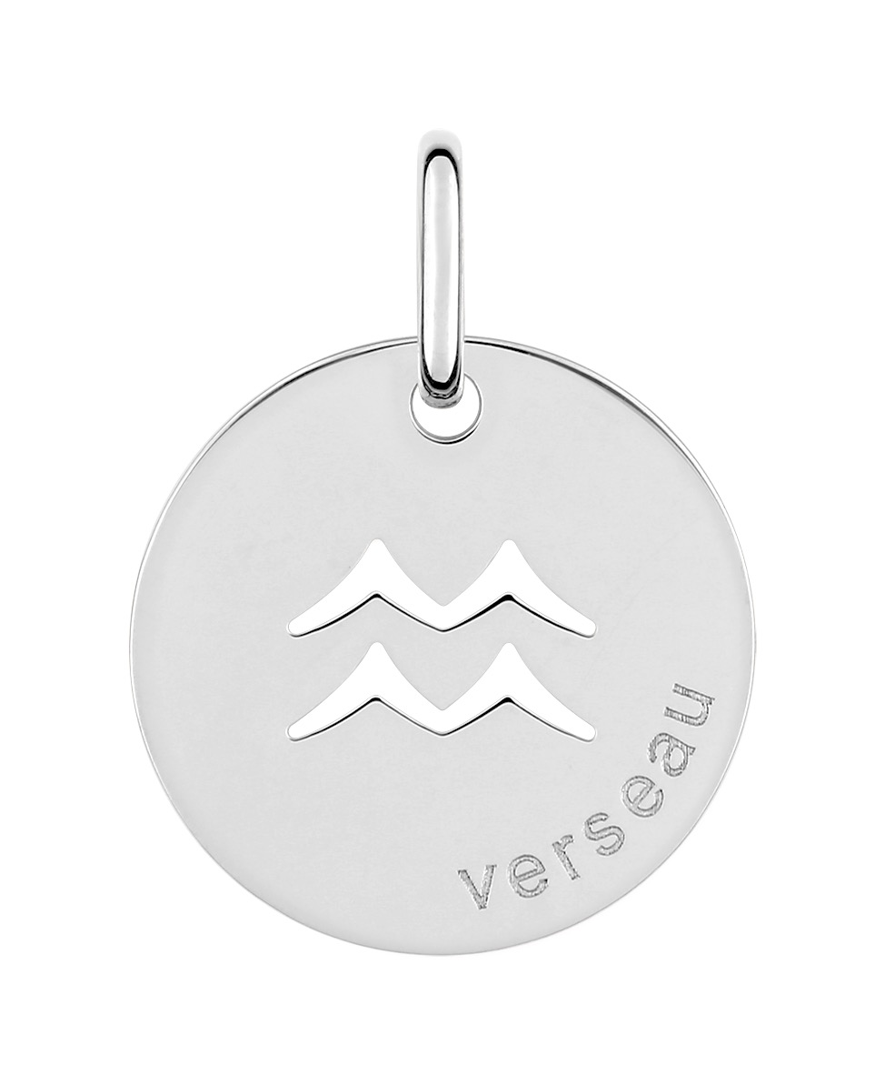 Pendentif Zodiaque Verseau Argent 925/1000 rhodié