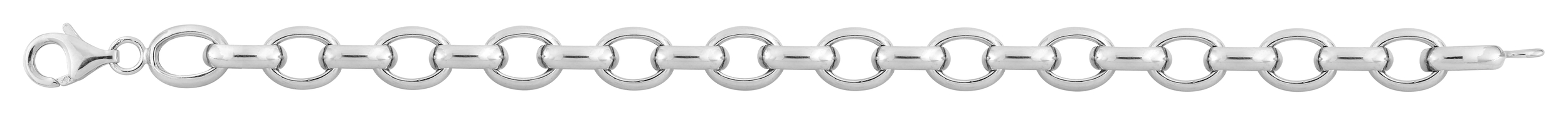 Bracelet en Argent Forçat creux