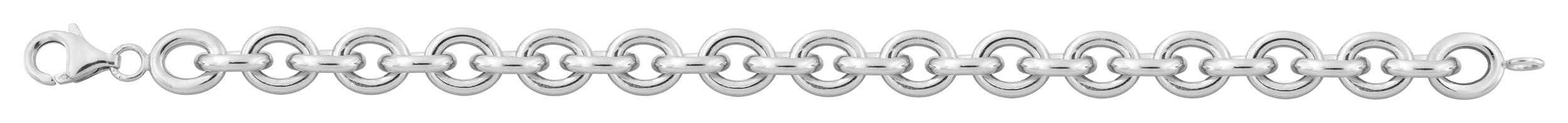 Bracelet en Argent Forçat creux