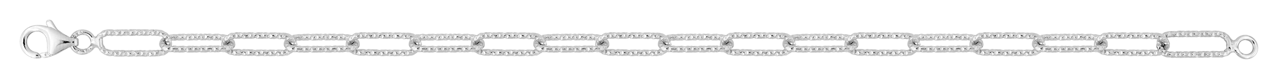 Bracelet en Argent Forçat Allongée