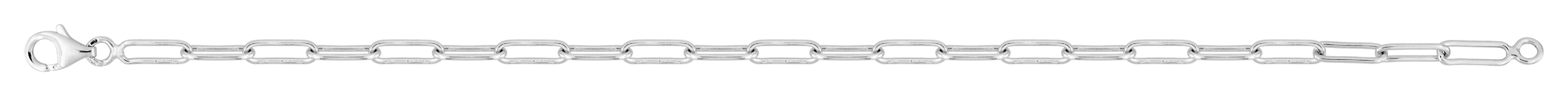 Bracelet en Argent Forçat Rectangle