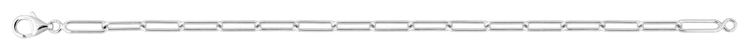 Bracelet en Argent Forçat Rectangle
