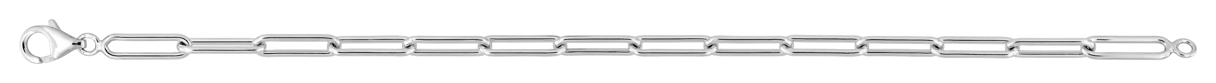 Bracelet en Argent Forçat Rectangle