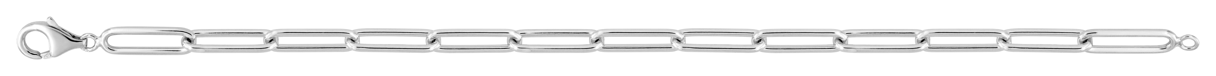 Bracelet en Argent Forçat Rectangle