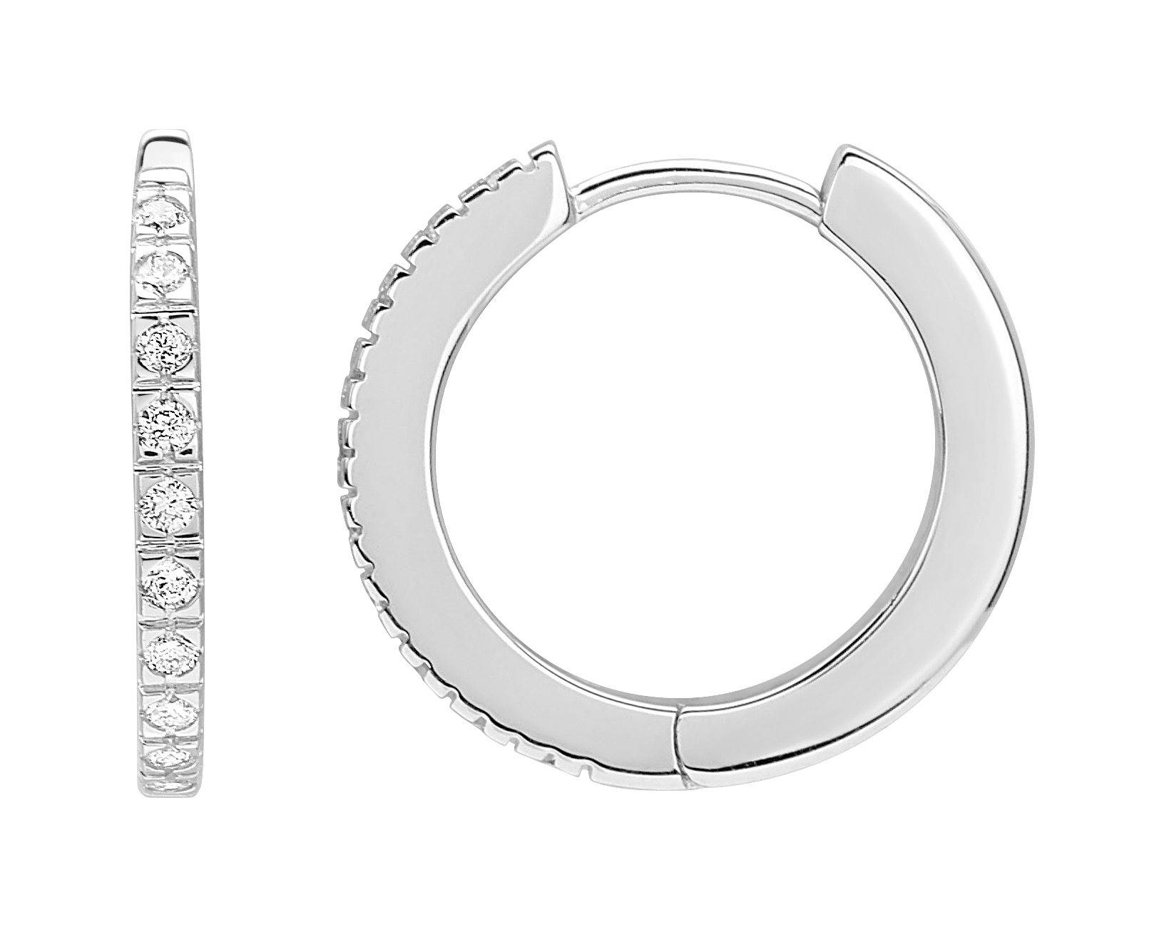Boucles d\'oreilles Diamant 0.15 ct GH-P1 Or 18 Carats