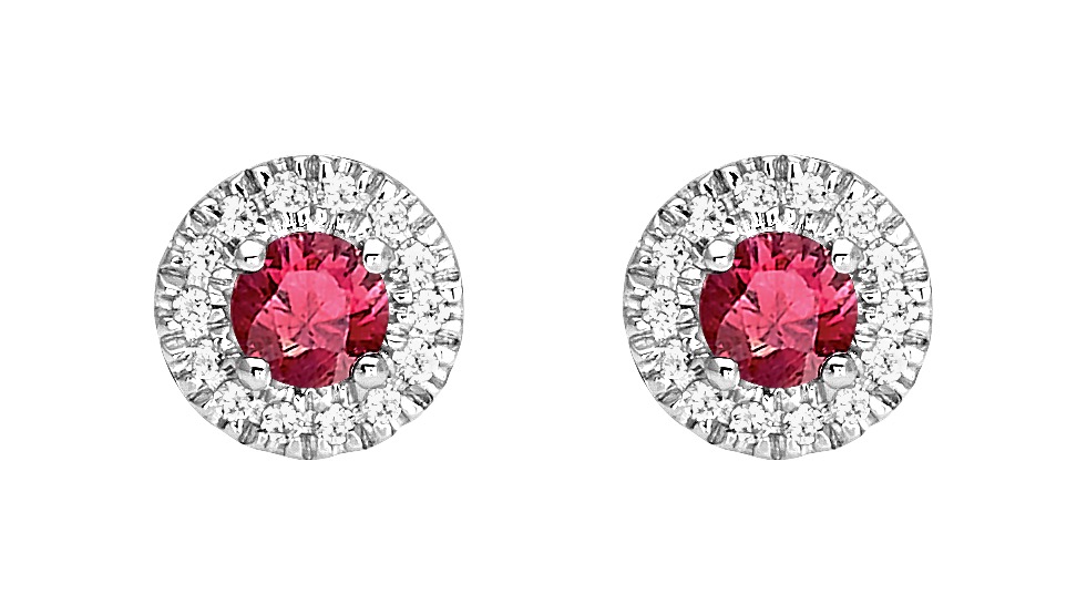 Boucles d\'oreilles Diamant 0.08ct GH-P1 Or 18 Carats